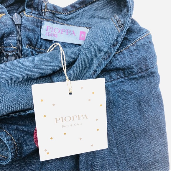 NWT Pioppa Luxury Capri Ruffle Cotton Overalls 8 - Picture 5 of 8